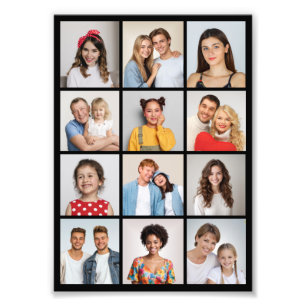 Create Your Own 12 Photo Collage Photo Enlargement