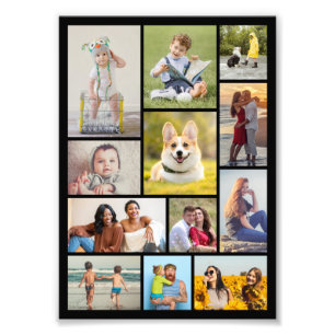 Create Your Own 12 Photo Collage Photo Enlargement Print