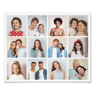 Create Your Own 12 Photo Collage Photo Enlargement Print