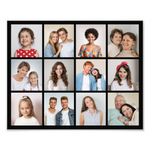 Create Your Own 12 Photo Collage Photo Enlargement Print