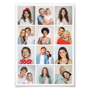 Create Your Own 12 Photo Collage Photo Enlargement Print