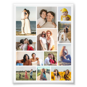 Create Your Own 12 Photo Collage Photo Enlargement Print