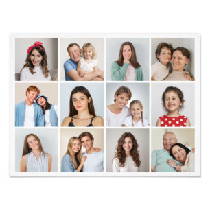 Create Your Own 12 Photo Collage Photo Enlargement Print