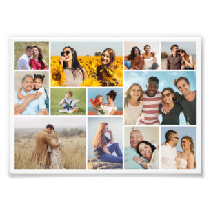 Create Your Own 12 Photo Collage Photo Enlargement Print