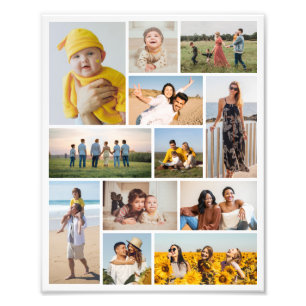 Create Your Own 12 Photo Collage Photo Enlargement Print