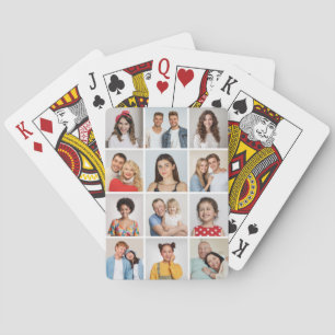 Create Your Own 12 Photo Collage Playing Cards
