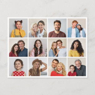 Create Your Own 12 Photo Collage Postcard