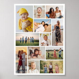 Create Your Own 12 Photo Collage Poster