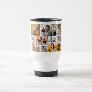 Create Your Own 12 Photo Collage  Travel Mug