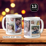 Create Your Own 13 Family Photo Collage White Coffee Mug<br><div class="desc">Unique photo collage mug to personalise with 13 photographs. Add your family name, year to make it exclusive.The 'family is everything' quote makes it  a special keepsake gift for holidays and special occasions.</div>