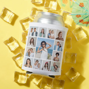 Create Your Own 13 Photo Collage Can Cooler