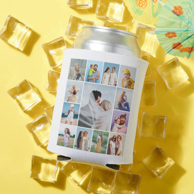 Create Your Own 13 Photo Collage Can Cooler (In Situ Summer)