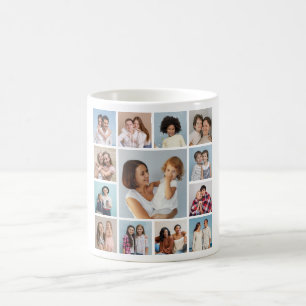 Create Your Own 13 Photo Collage Coffee Mug