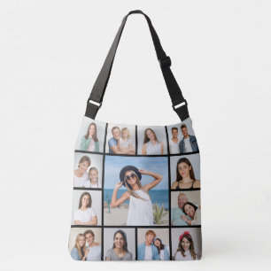 Create Your Own 13 Photo Collage Crossbody Bag
