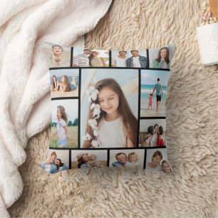 Create Your Own 13 Photo Collage Cushion