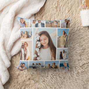 Create Your Own 13 Photo Collage Cushion