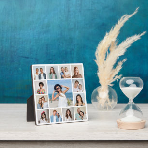 Create Your Own 13 Photo Collage Custom Plaque