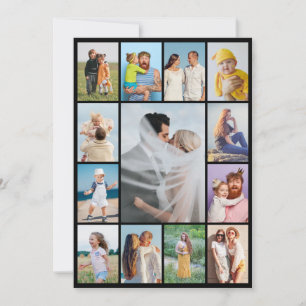 Create Your Own 13 Photo Collage Greeting Card