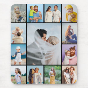 Create Your Own 13 Photo Collage Mouse Pad