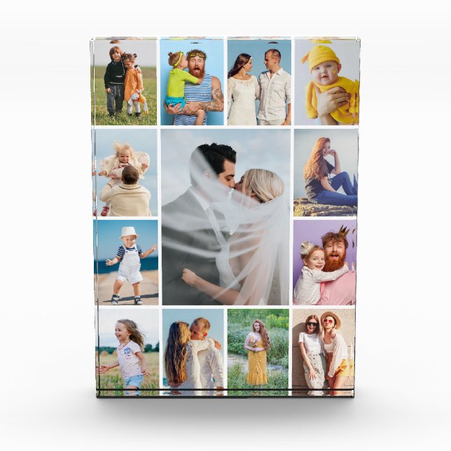 Create Your Own 13 Photo Collage Photo Block (Front)