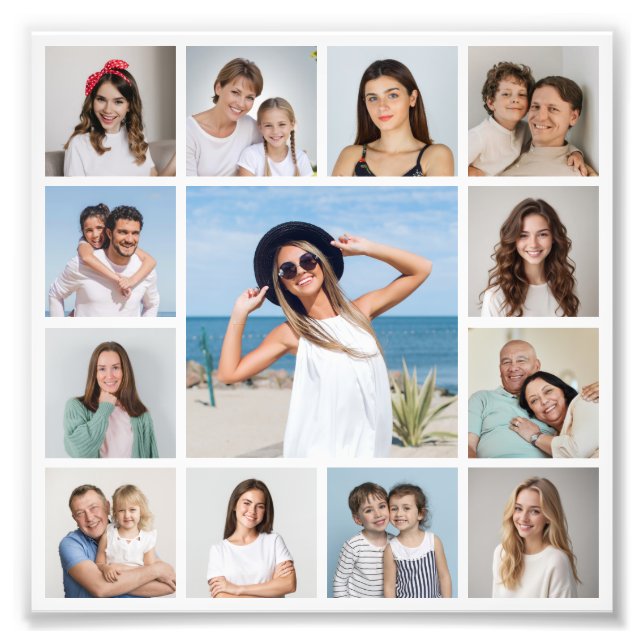 Create Your Own 13 Photo Collage Photo Enlargement (Front)