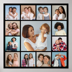Create Your Own 13 Photo Collage  Poster