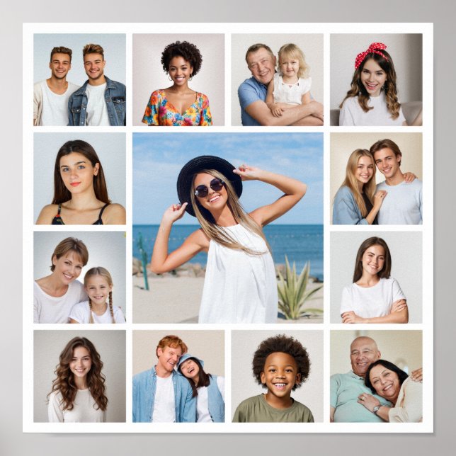 Create Your Own 13 Photo Collage  Poster (Front)