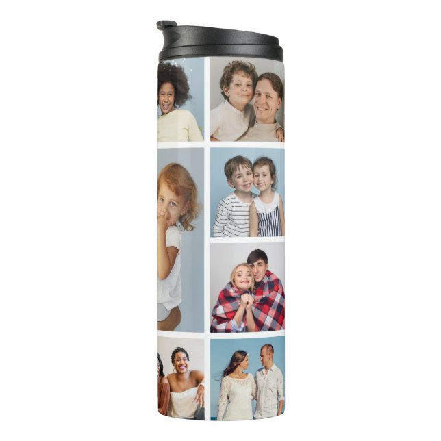 Create Your Own 13 Photo Collage Thermal Tumbler (Rotated Right)