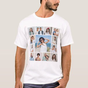 Create Your Own 13 Photo Collage Unisex T-Shirt