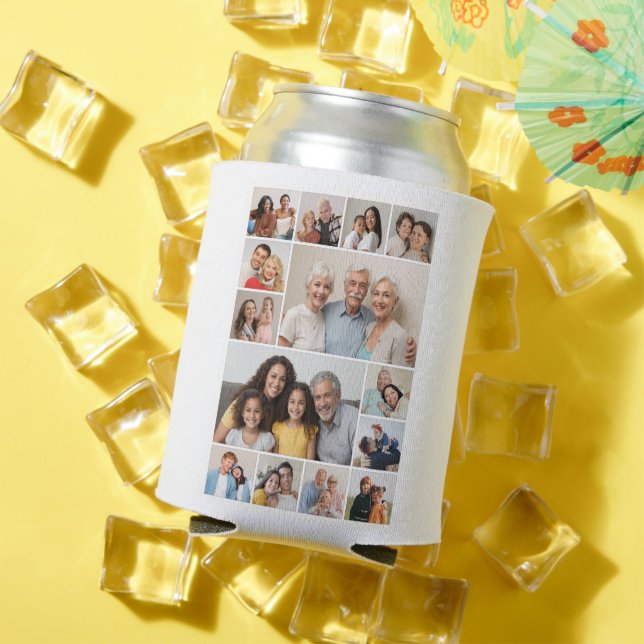 Create Your Own 14 Photo Collage Can Cooler (In Situ Summer)