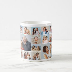 Create Your Own 14 Photo Collage Coffee Mug