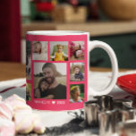Create Your Own 15 Family Photo Collage Pink Coffee Mug<br><div class="desc">Unique photo collage mug to personalise with 15 photographs. Add your family name, year to make it exclusive.The 'family is everything' quote makes it  a special keepsake gift for holidays and special occasions.</div>