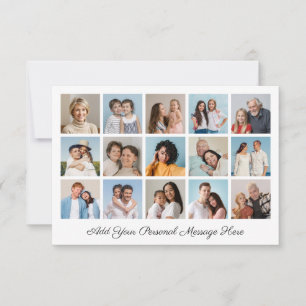 Create Your Own 15 Photo Collage Add Your Greeting Card