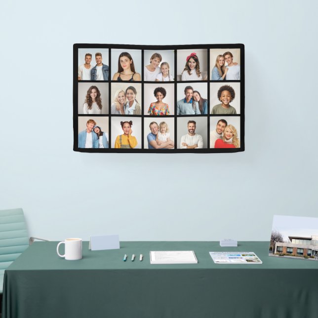 Create Your Own 15 Photo Collage Banner (Tradeshow)