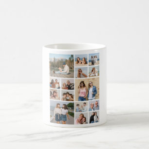 Create Your Own 15 Photo Collage Coffee Mug
