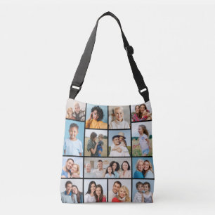 Create Your Own 15 Photo Collage Crossbody Bag