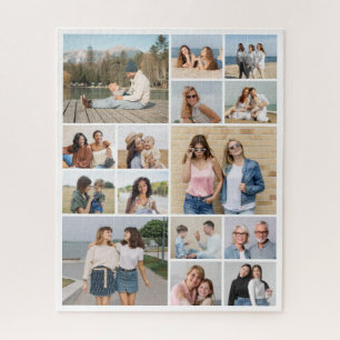Create Your Own 15 Photo Collage Jigsaw Puzzle