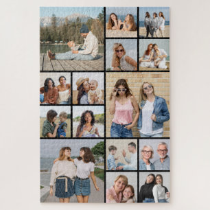 Create Your Own 15 Photo Collage Jigsaw Puzzle
