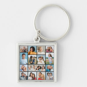 Create Your Own 15 Photo Collage Key Ring
