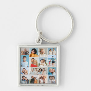 Create Your Own 15 Photo Collage Key Ring