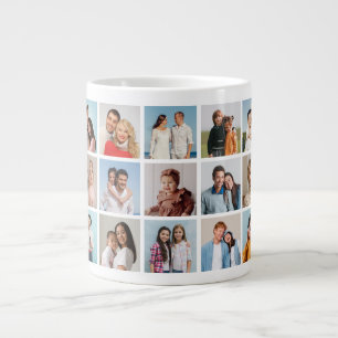 Create Your Own 15 Photo Collage Large Coffee Mug