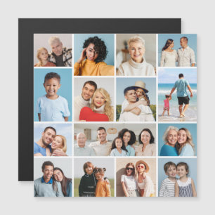 Create Your Own 15 Photo Collage Magnetic Card