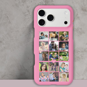 Create your own 15 photo collage monogrammed