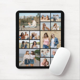 Create Your Own 15 Photo Collage Mouse Pad