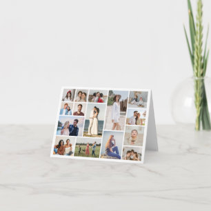 Create Your Own 15 Photo Collage Note Card