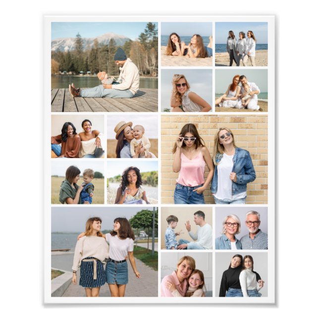Create Your Own 15 Photo Collage Photo Enlargement (Front)