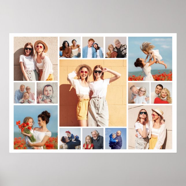 Create Your Own 15 Photo Collage  Poster (Front)
