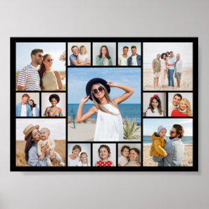 Create Your Own 15 Photo Collage Poster