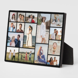 Create Your Own 15 Photo Collage Poster Plaque
