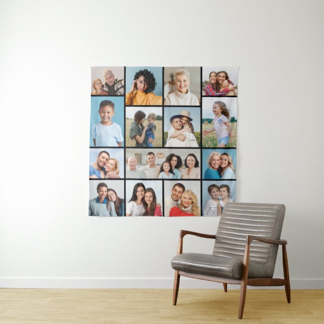 Create Your Own 15 Photo Collage Tapestry (In Situ)